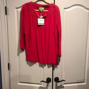 Pappagallo Vibrant Pink Blouse